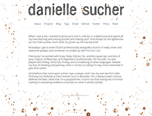 Tablet Screenshot of daniellesucher.com